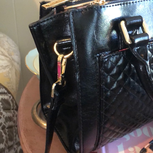 NWT Betsy Johnson satchel w/ scarf and pouch - Picture 3 of 8